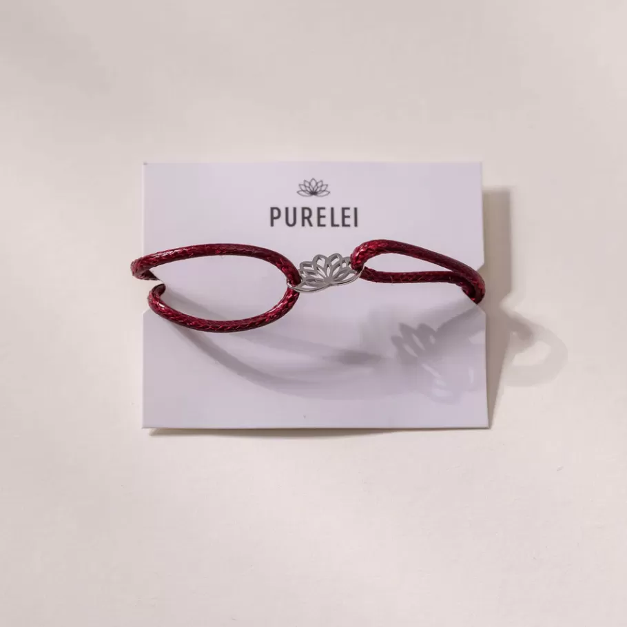 PURELEI Bracelets*Lotus Charm Armband Silber