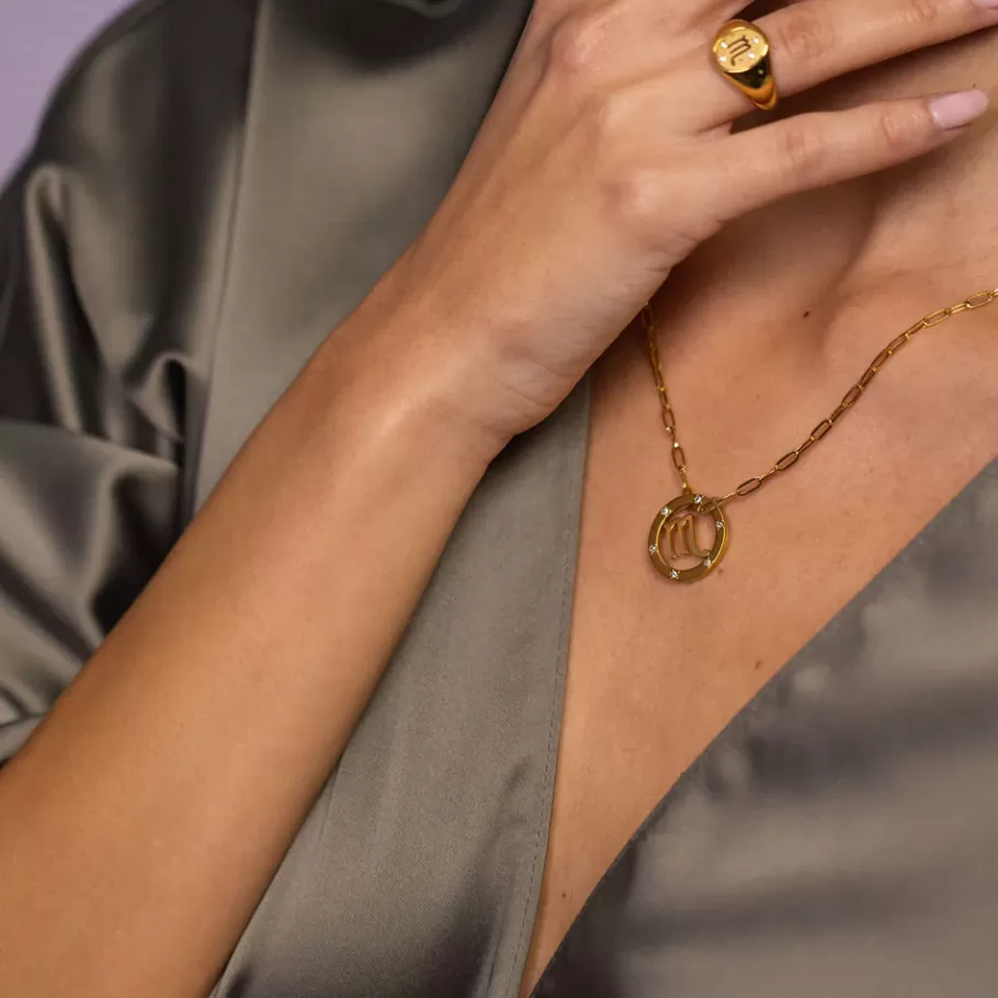 PURELEI Necklaces*Scorpio Zodiac Symbol Necklace