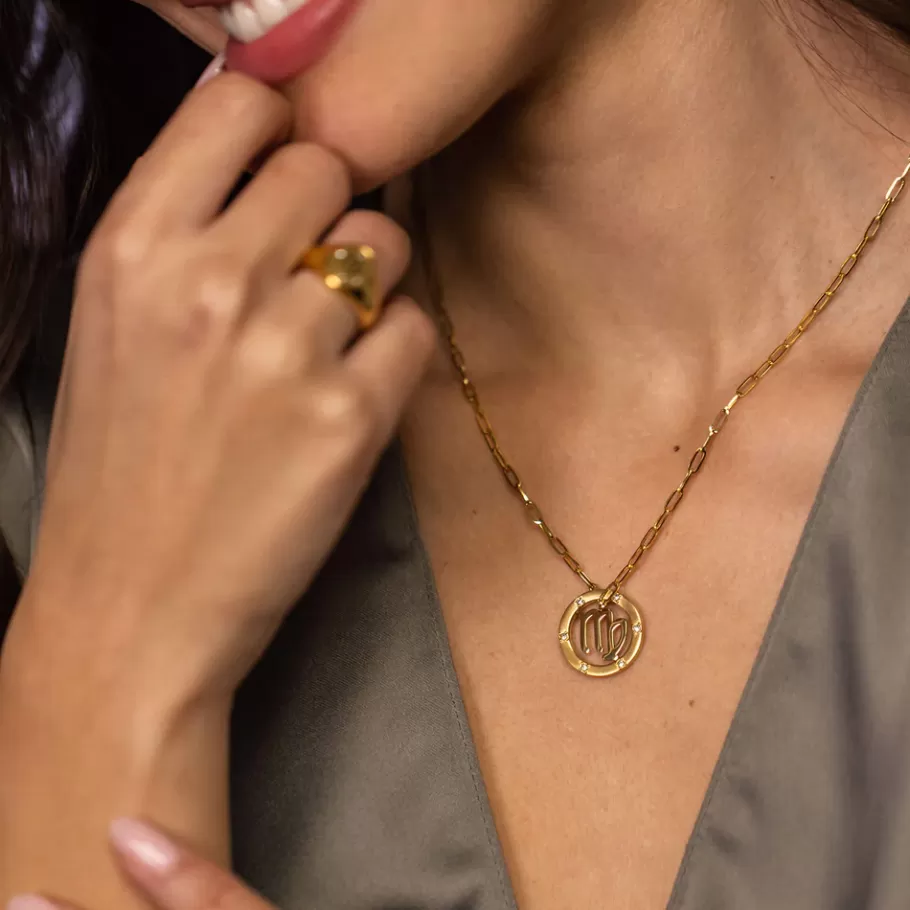 PURELEI Necklaces*Virgo Zodiac Symbol Necklace